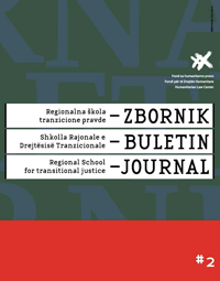 Journal of the Regional School for Transitional Justice #2