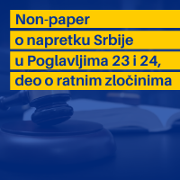 Non-paper Evropske komisije o trenutnom stanju u Poglavljima 23 i 24: Za prevazilaženje nasleđa prošlosti potrebno je unaprediti regionalnu saradnju